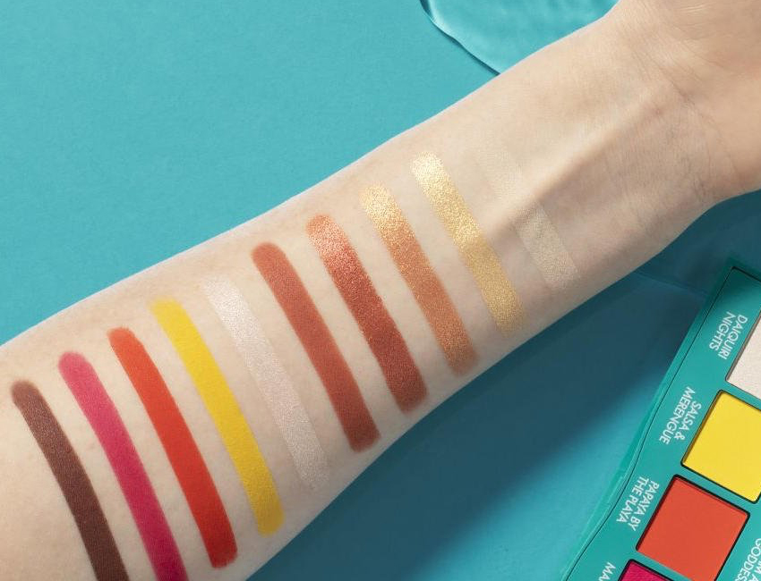 Palette Occhi Pupa x Baby K Tropical Goddess swatches