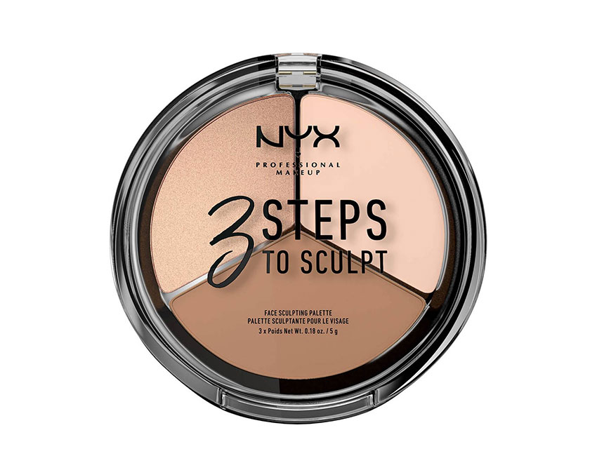 NYX Professional Makeup 3 Steps to Sculpt Face Sculpting Palette